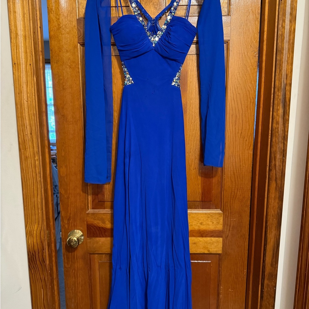 Faviana Elegant Long Sleeve Dress